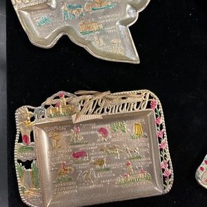 Vintage 1940's ISH METAL ashtrays